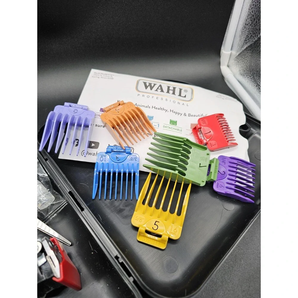 Wahl Color Groom Pet Grooming Kit With Scissors & Blade Ice ~‎ Only Used Once